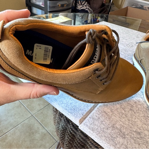 Steve Madden Landat Men's Cognac Brown Casual Oxford Shoes - Picture 6 of 7